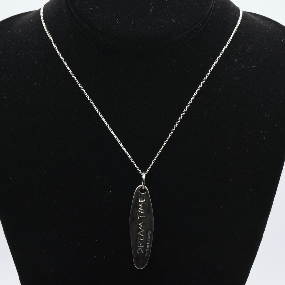 RLM Studio - Vintage Sterling Silver "Dream Time" Pendant Chain Necklace - 18"
